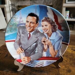 Decorative Plate with Vintage Couple Design